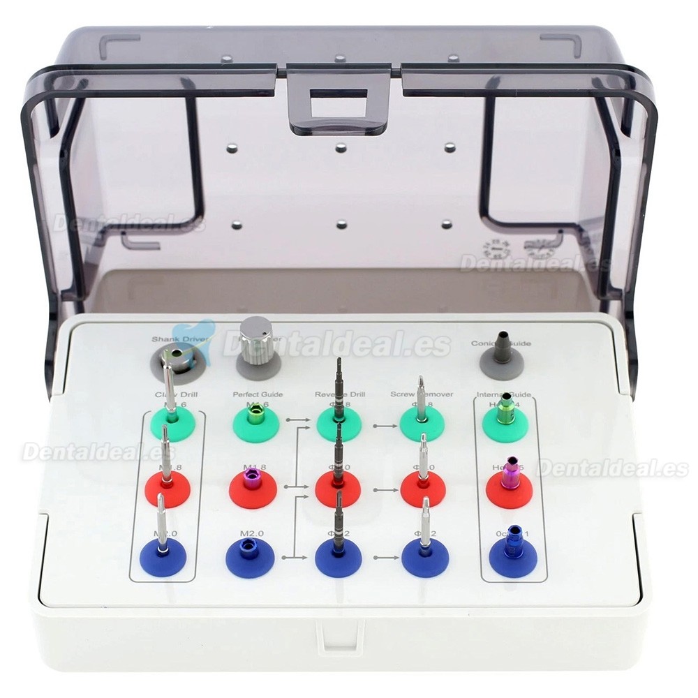 Kit Universal de Extracci&oacute;n de Tornillos Fracturados para Implantes Dentales